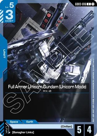 Full Armor Unicorn Gundam (Unicorn Mode) (GD03-016) - Steel Requiem - for just $0.03! 