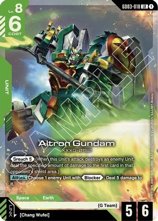 Altron Gundam (GD03-018) - Steel Requiem Holofoil - for just $0.63! 