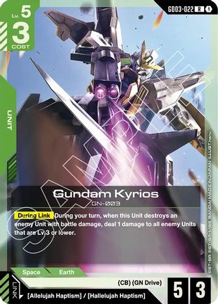Gundam Kyrios (GD03-022) - Steel Requiem Holofoil - for just $0.09! 