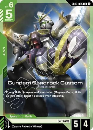 Gundam Sandrock Custom (GD03-025) - Steel Requiem - for just $0.03! 