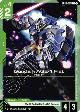 Gundam AGE-1 Flat (GD03-031) - Steel Requiem - for just $0.02! 