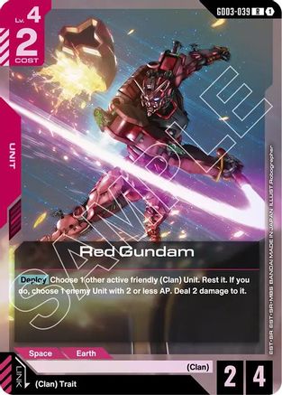 Red Gundam (GD03-039) - Steel Requiem Holofoil - for just $0.12! 