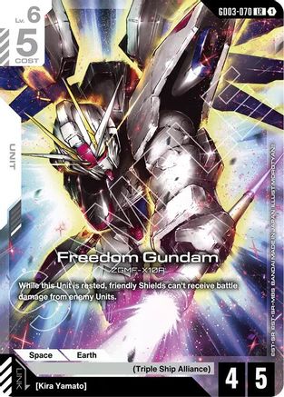 Freedom Gundam (GD03-070) (GD03-070) - Steel Requiem Holofoil - for just $0.35! 