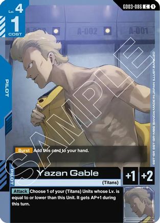 Yazan Gable (GD03-086) - Steel Requiem - for just $0.04! 