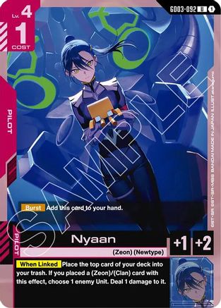Nyaan (GD03-092) - Steel Requiem - for just $0.04! 