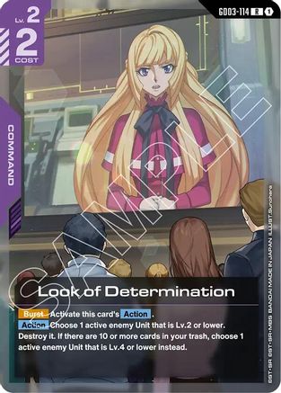 Look of Determination (GD03-114) - Steel Requiem Holofoil - for just $0.17! 