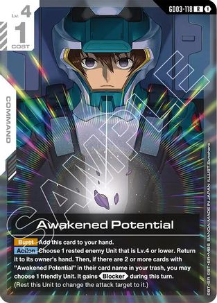 Awakened Potential (GD03-118) - Steel Requiem Holofoil - for just $0.12! 