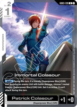 Immortal Colasour (GD03-120) - Steel Requiem - for just $0.04! 