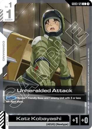 Unheralded Attack (GD03-121) - Steel Requiem - for just $0.03! 