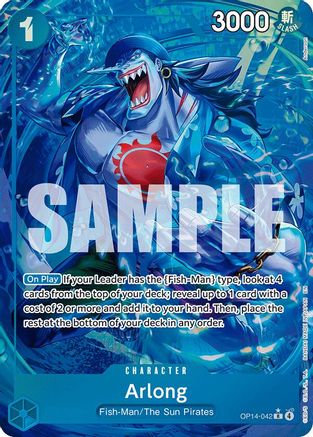 Arlong (Alternate Art) (OP14-042) - The Azure Sea's Seven Foil - for just $2.35! 