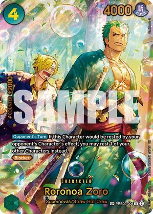 Roronoa Zoro - PRB02-006 (SP) (PRB02-006) - The Azure Sea's Seven Foil - for just $393.60! 