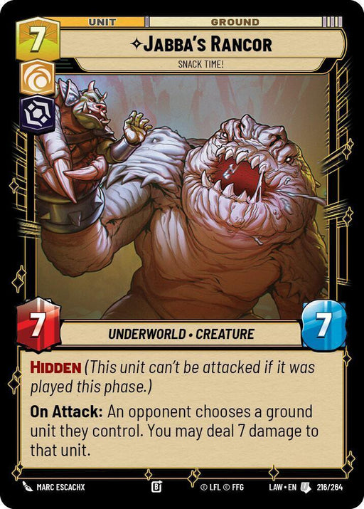 Jabba's Rancor - Snack Time! (216/264) (216/264) [A Lawless Time] - for just $0.10! 