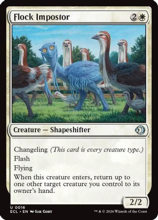 Flock Impostor (ECL-016) - Lorwyn Eclipsed Foil - for just $0.08! 