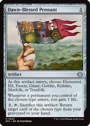 Dawn-Blessed Pennant (ECL-254) - Lorwyn Eclipsed Foil - for just $0.10! 