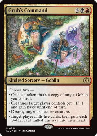 Grub's Command (ECL-228) - Lorwyn Eclipsed Foil - for just $0.10! 
