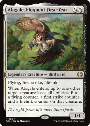 Abigale, Eloquent First-Year (ECL-204) - Lorwyn Eclipsed Foil - for just $0.22! 