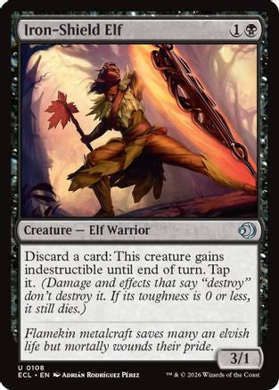 Iron-Shield Elf (ECL-108) - Lorwyn Eclipsed Foil - for just $0.10! 