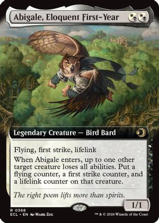 Abigale, Eloquent First-Year (Extended Art) (ECL-368) - Lorwyn Eclipsed - for just $0.48! 