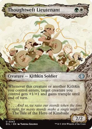 Thoughtweft Lieutenant (Showcase) (ECL-343) - Lorwyn Eclipsed Foil - for just $0.08! 