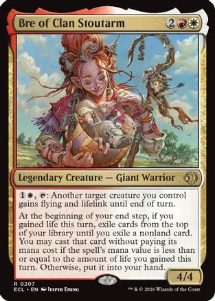 Bre of Clan Stoutarm (ECL-207) - Lorwyn Eclipsed Foil - for just $0.14! 