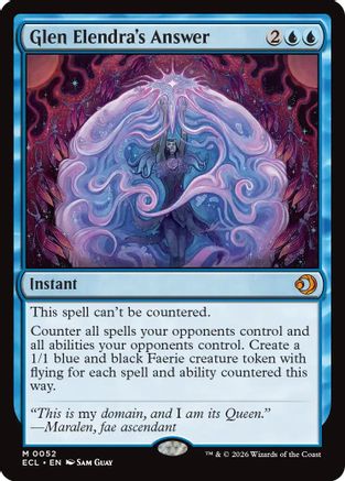 Glen Elendra's Answer (ECL-052) - Lorwyn Eclipsed - for just $0.48! 