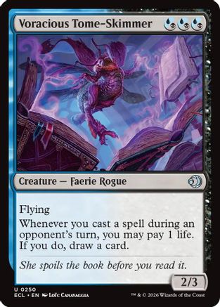 Voracious Tome-Skimmer (ECL-250) - Lorwyn Eclipsed Foil - for just $0.11! 