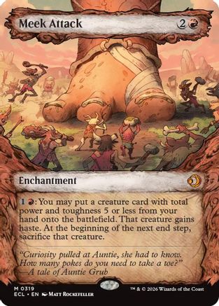 Meek Attack (0319) (Showcase) (ECL-319) - Lorwyn Eclipsed Foil - for just $0.39! 