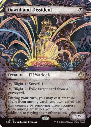 Dawnhand Dissident (Showcase) (ECL-311) - Lorwyn Eclipsed Foil - for just $0.47! 