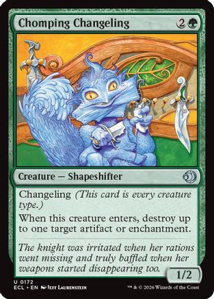 Chomping Changeling (ECL-172) - Lorwyn Eclipsed Foil - for just $0.45! 