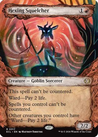 Hexing Squelcher (Showcase) (ECL-317) - Lorwyn Eclipsed Foil - for just $16.37! 