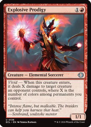 Explosive Prodigy (ECL-136) - Lorwyn Eclipsed Foil - for just $0.08! 