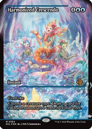 Harmonized Crescendo (0384) (Showcase) (ECL-384) - Lorwyn Eclipsed Foil - for just $3.39! 