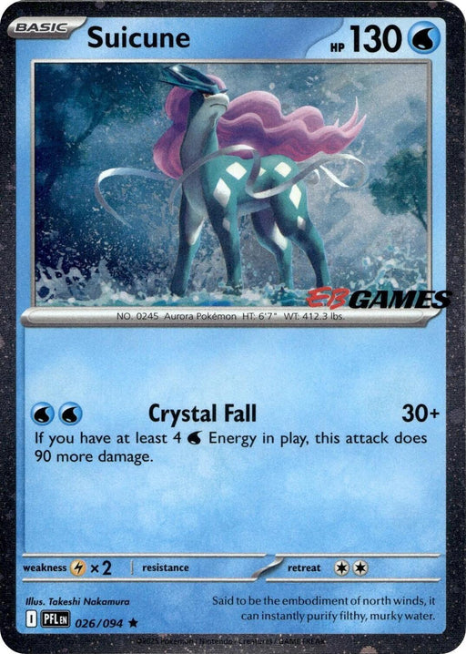 Suicune (026/094) (EB Games Exclusive) [Miscellaneous Cards] - for just $27.25! 