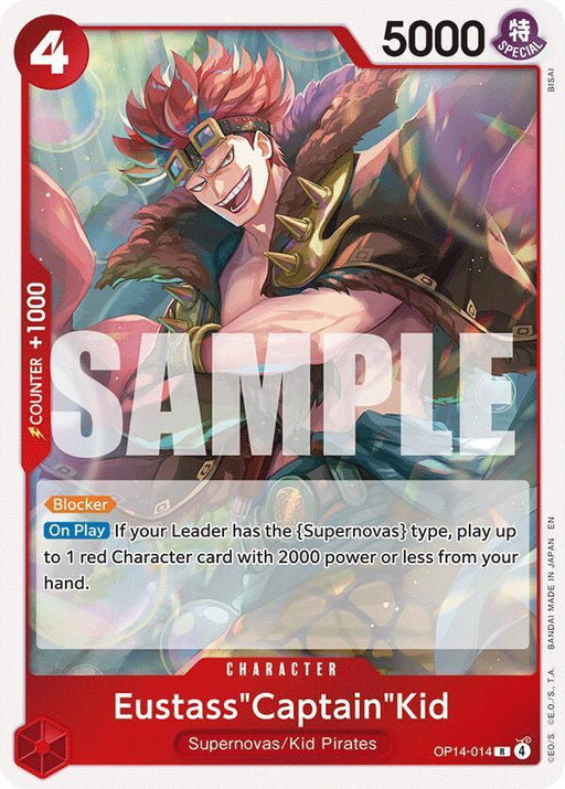 Eustass"Captain"Kid (OP14-014) [The Azure Sea's Seven] - for just $0.10! 