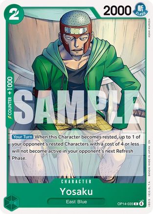Yosaku (OP14-035) - The Azure Sea's Seven - for just $0.05! 