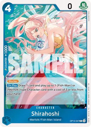 Shirahoshi (OP14-047) - The Azure Sea's Seven Foil - for just $0.13! 