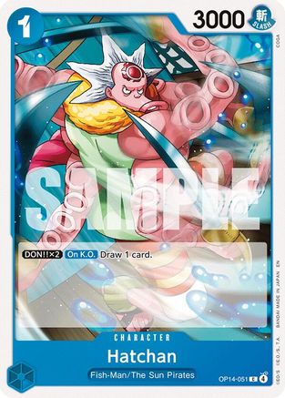 Hatchan (OP14-051) - The Azure Sea's Seven - for just $0.05! 