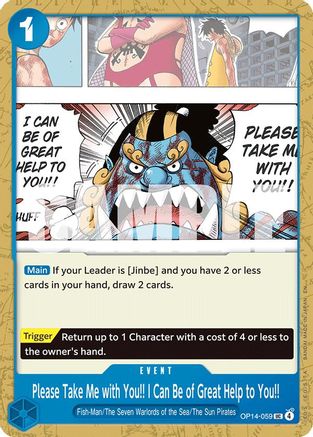 Please Take Me with You!! I Can Be of Great Help to You!! (OP14-059) - The Azure Sea's Seven - for just $0.05! 