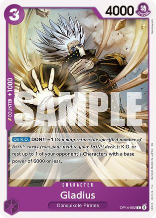 Gladius (OP14-062) - The Azure Sea's Seven - for just $0.05! 