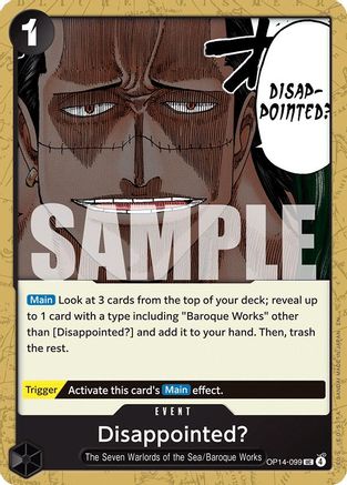 Disappointed? (OP14-099) - The Azure Sea's Seven - for just $0.10! 