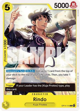 Rindo (OP14-115) - The Azure Sea's Seven - for just $0.05! 