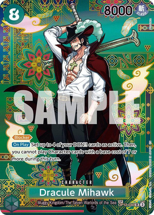 Dracule Mihawk (OP12-030) (SP) [The Azure Sea's Seven] - for just $58.75! 