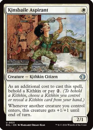 Kinsbaile Aspirant (ECL-021) - Lorwyn Eclipsed - for just $0.04! 