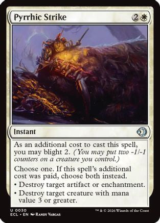 Pyrrhic Strike (ECL-030) - Lorwyn Eclipsed Foil - for just $0.09! 