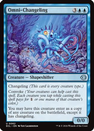 Omni-Changeling (ECL-062) - Lorwyn Eclipsed Foil - for just $0.18! 