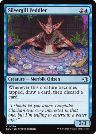 Silvergill Peddler (ECL-070) - Lorwyn Eclipsed Foil - for just $0.05! 