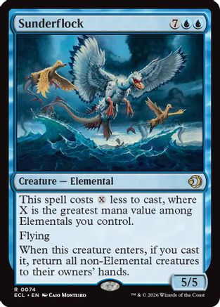 Sunderflock (ECL-074) - Lorwyn Eclipsed Foil - for just $0.70! 