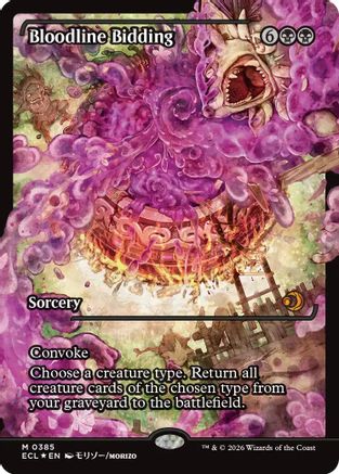 Bloodline Bidding (Showcase) (ECL-385) - Lorwyn Eclipsed Foil - for just $3.42! 