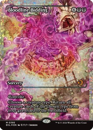 Bloodline Bidding (Showcase) (Fracture Foil) (ECL-395) - Lorwyn Eclipsed Foil - for just $15.77! 