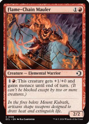 Flame-Chain Mauler (ECL-138) - Lorwyn Eclipsed Foil - for just $0.03! 